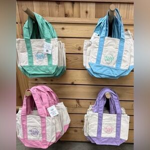 4 PCS TRADER JOE’S MINI PASTEL TOTE